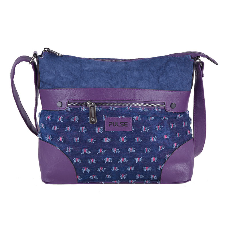 CROSSBODY BAG GENOVA FLOWER JEANS
