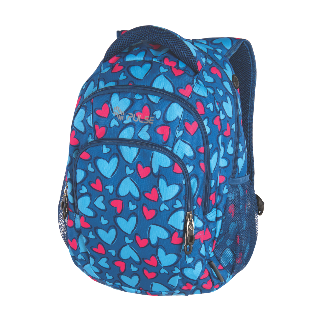 BACKPACK TEENS BLUE HEART