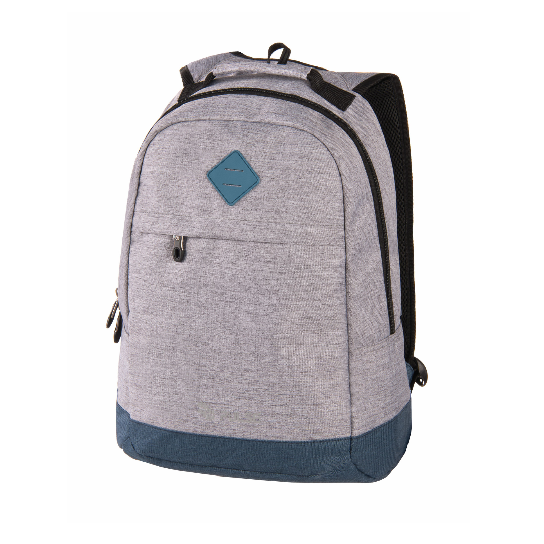 BACKPACK BICOLOR LIGHT GRAY - BLUE