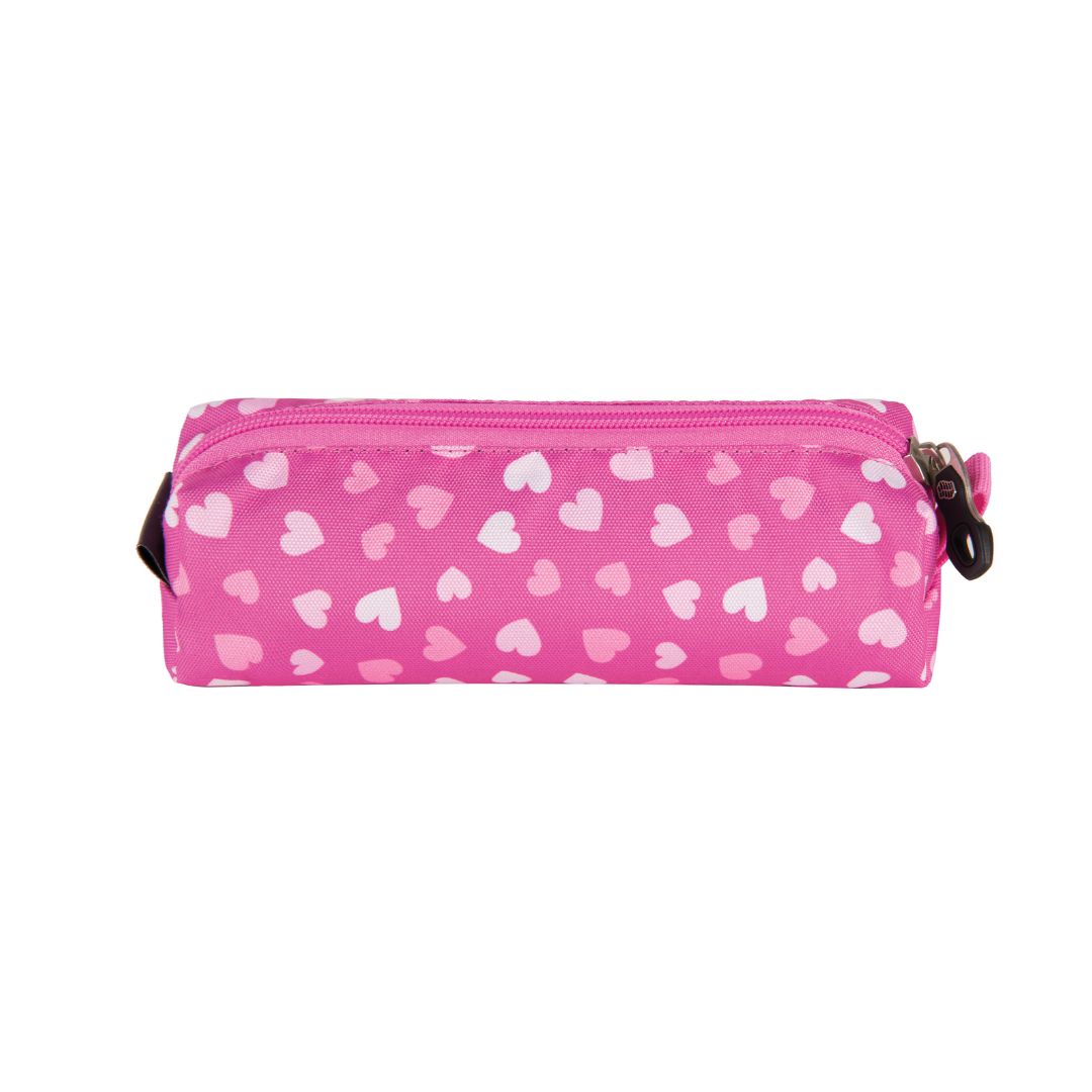 PENCIL CASE ONE ZIP SHINY HEART