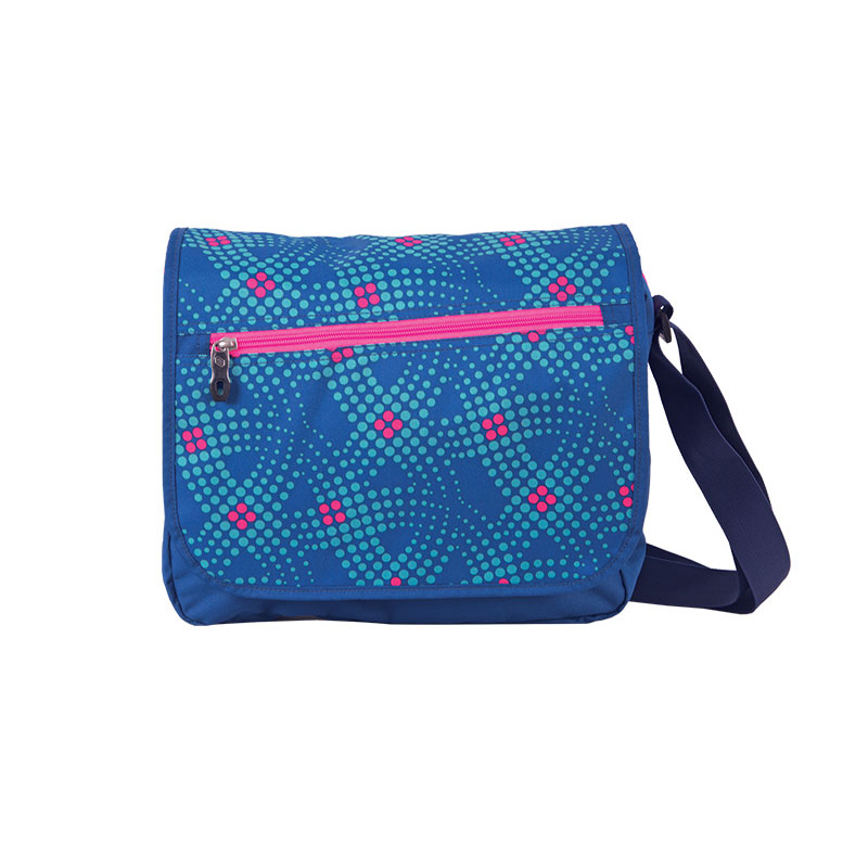 POSTMAN BAG COTS BLUE DOTS