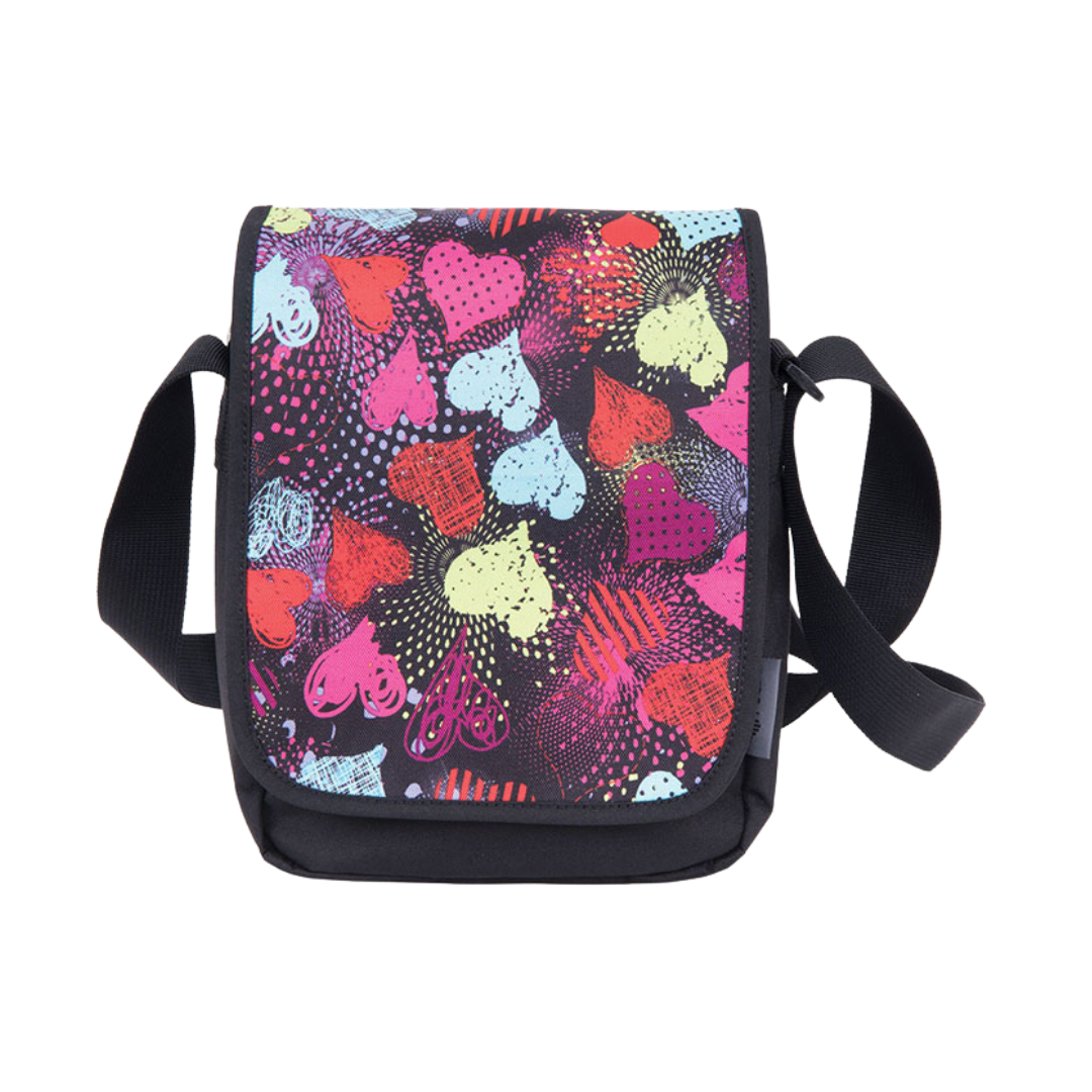 CITY BAG BLACK HEARTS