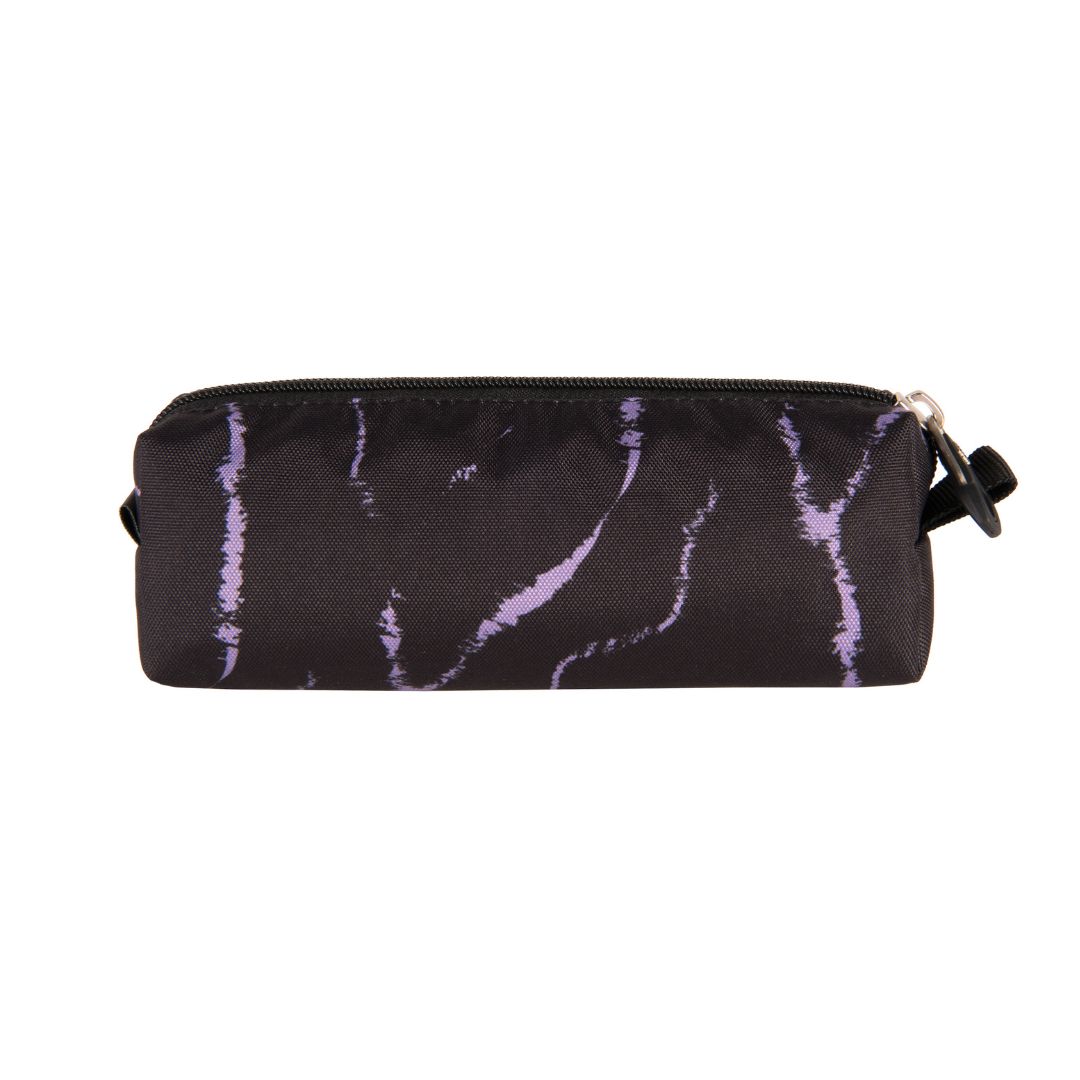 PENCIL CASE ONE ZIP VIOLET SCRATCH