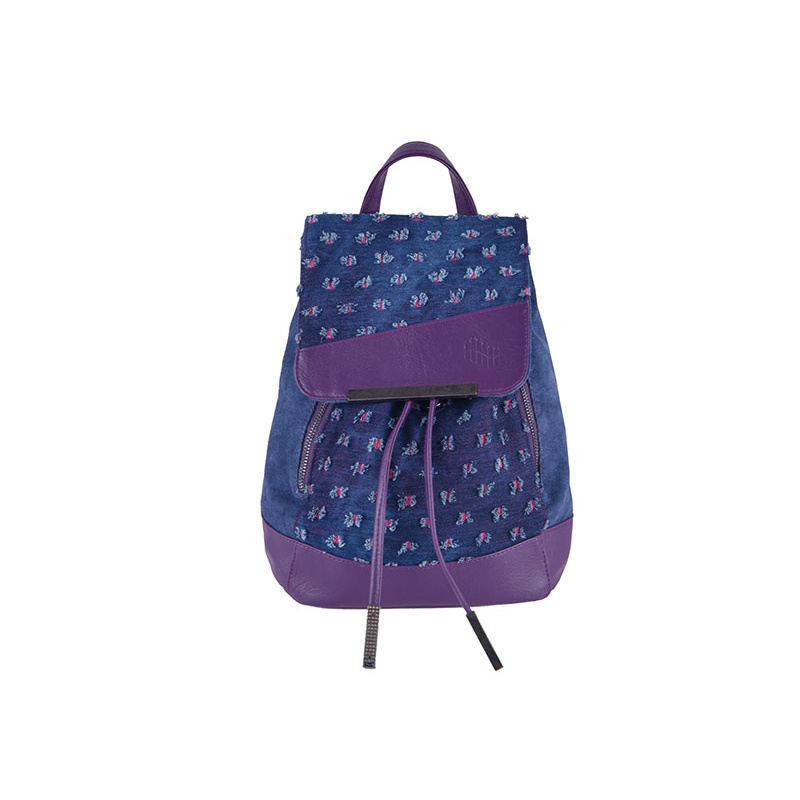 BACKPACK ROMA FLOWER JEANS