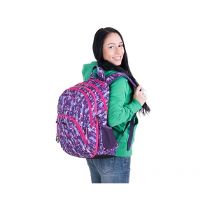 BACKPACK PULSE 2in1 TEENS PURPLE COLLISION