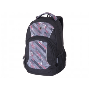 BACKPACK PULSE FEVER GRAY-RED