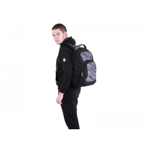 BACKPACK PULSE FEVER GRAY-RED