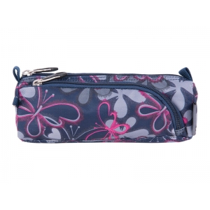 PENCIL CASE PULSE BLUE BUTTERFLY