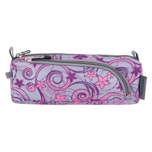 PENCIL CASE PULSE GRAY FLOWER