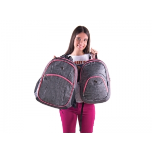 BACKPACK PULSE 2in1 GRAY-PINK CATIONIC