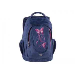 BACKPACK PULSE MUSIC JEANS BUTTERFLY