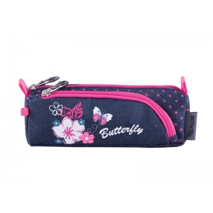 PENCIL CASE PULSE FLOWERS BUTTERFLY