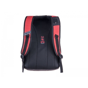 BACKPACK PULSE BICOLOR WARM RED-GRAY