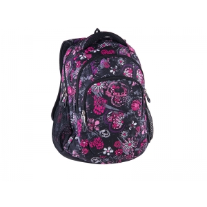 BACKPACK PULSE TEENS  BLACK FLOWER