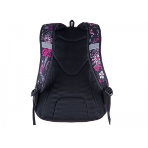 BACKPACK PULSE TEENS  BLACK FLOWER